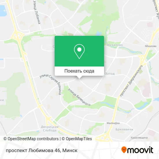 Карта проспект Любимова 46