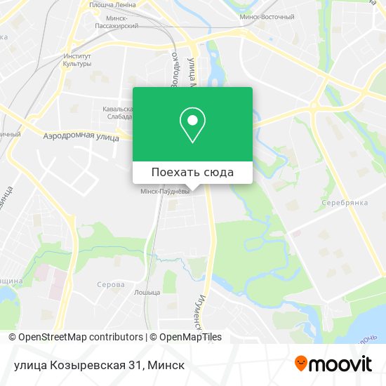 Карта улица Козыревская 31