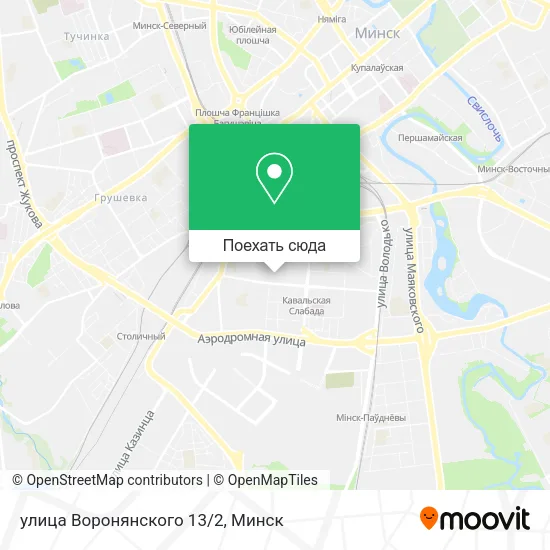 Карта улица Воронянского 13/2