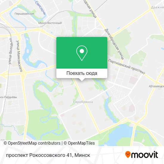 Карта проспект Рокоссовского 41