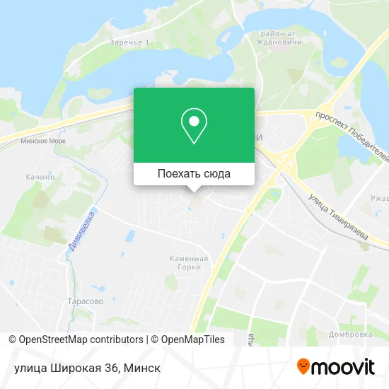 Карта улица Широкая 36