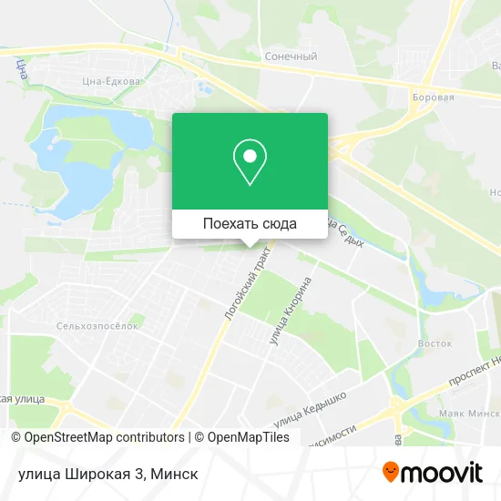 Карта улица Широкая 3