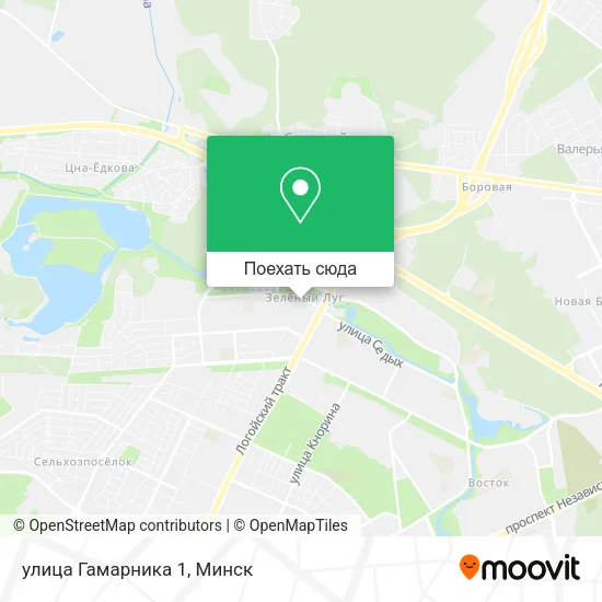 Карта улица Гамарника 1