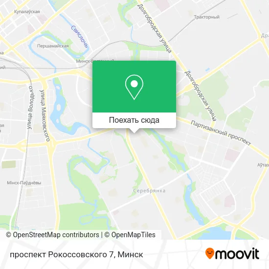 Карта проспект Рокоссовского 7
