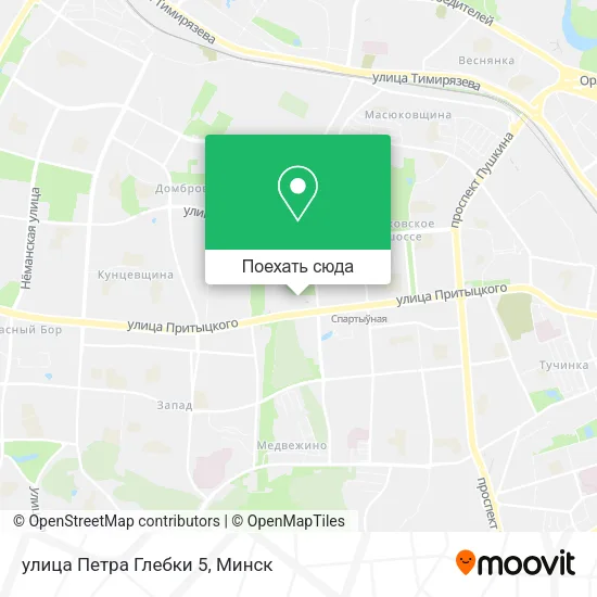 Карта улица Петра Глебки 5