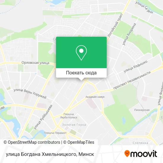 Карта улица Богдана Хмельницкого