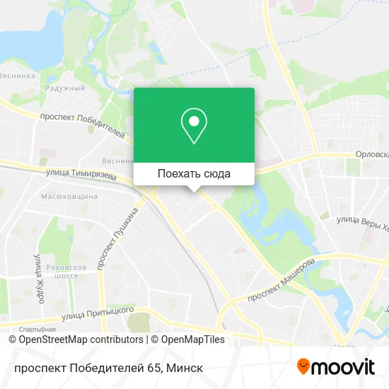 Карта проспект Победителей 65