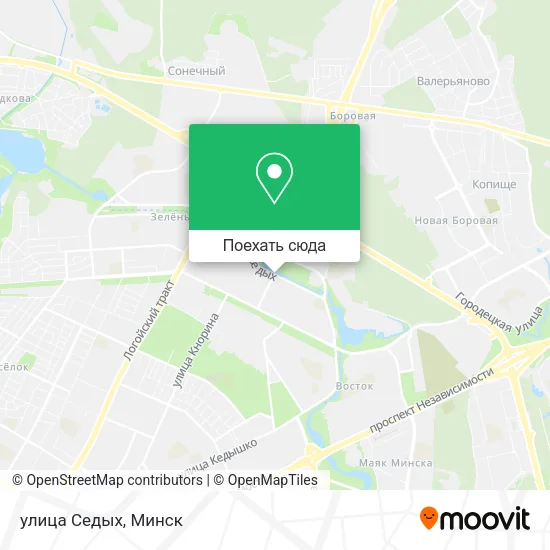 Карта улица Седых
