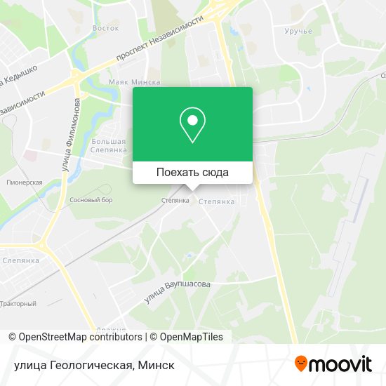 Карта улица Геологическая