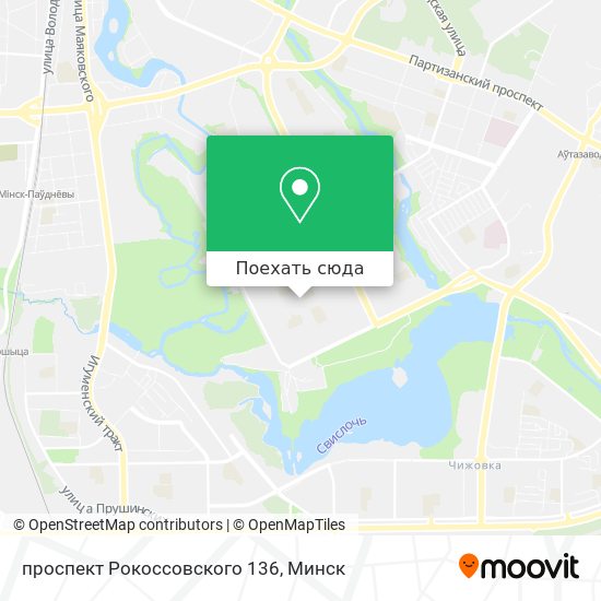 Карта проспект Рокоссовского 136