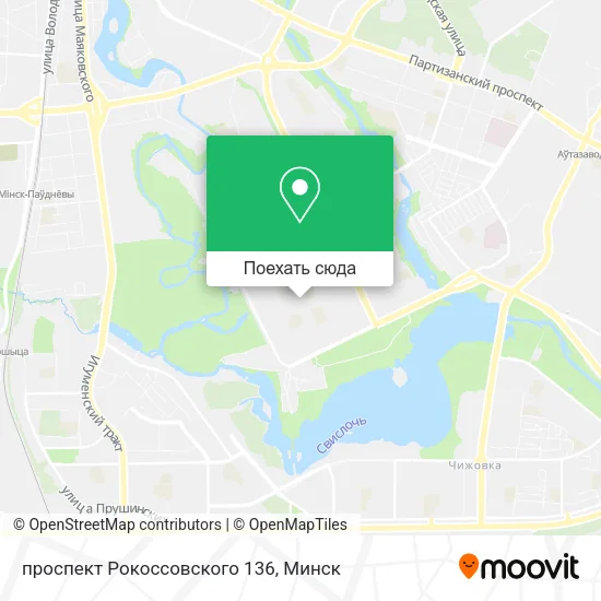 Карта проспект Рокоссовского 136