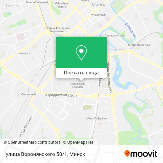 Карта улица Воронянского 50/1