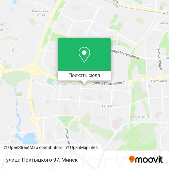 Карта улица Притыцкого 97