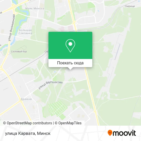 Карта улица Карвата