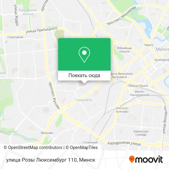 Карта улица Розы Люксембург 110