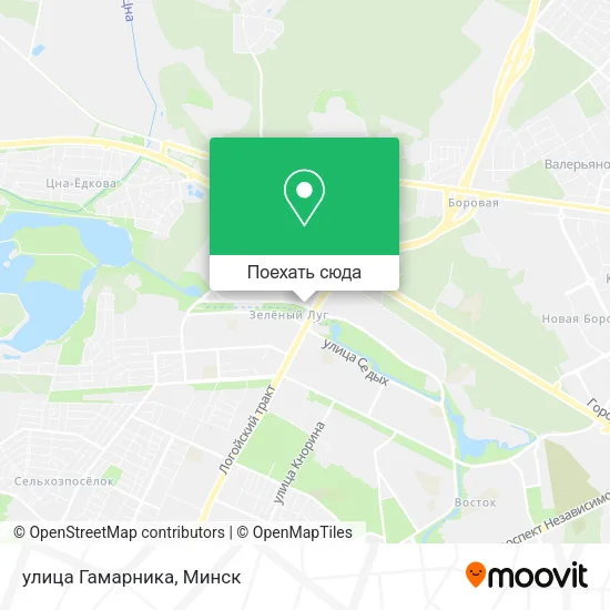 Карта улица Гамарника