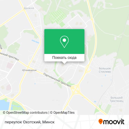 Карта переулок Охотский
