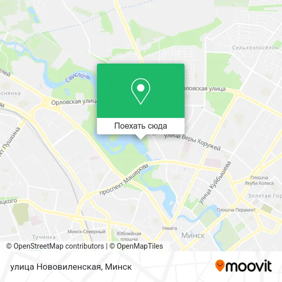 Карта улица Нововиленская