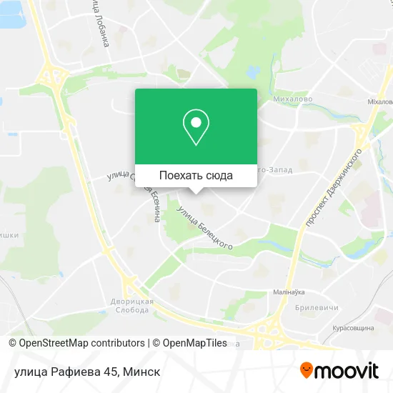Карта улица Рафиева 45