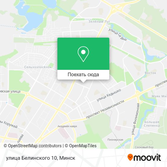 Карта улица Белинского 10