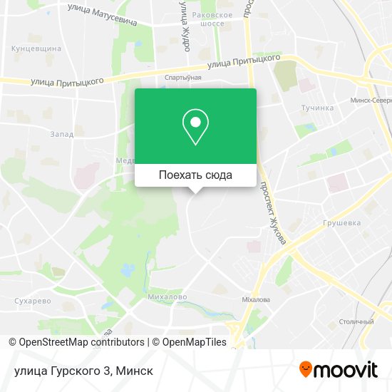 Карта улица Гурского 3