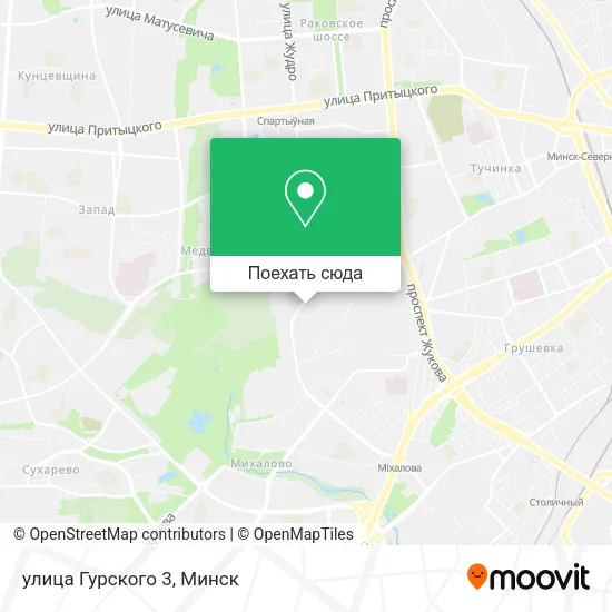 Карта улица Гурского 3