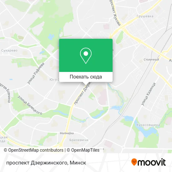 Карта проспект Дзержинского