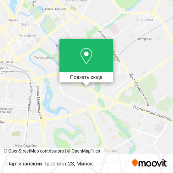 Карта Партизанский проспект 23