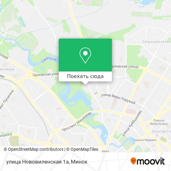Карта улица Нововиленская 1а