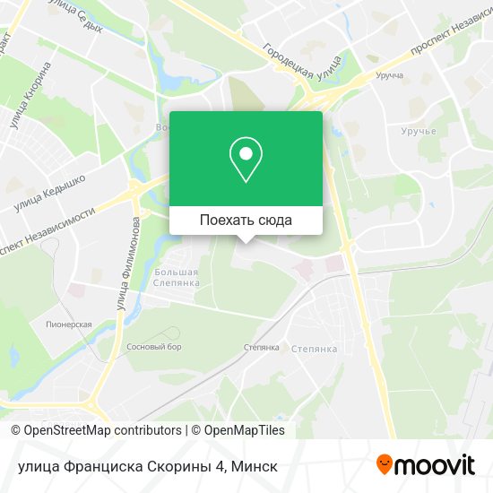 Карта улица Франциска Скорины 4