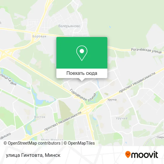 Карта улица Гинтовта