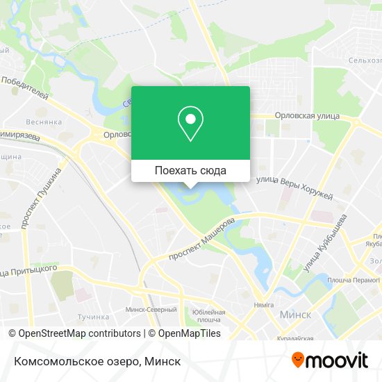 Карта Комсомольское озеро