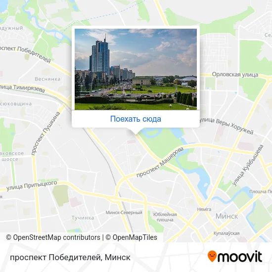 Карта проспект Победителей