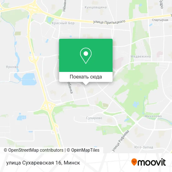 Карта улица Сухаревская 16
