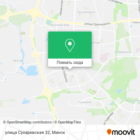 Карта улица Сухаревская 32