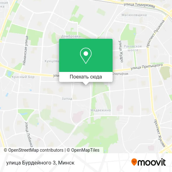 Карта улица Бурдейного 3