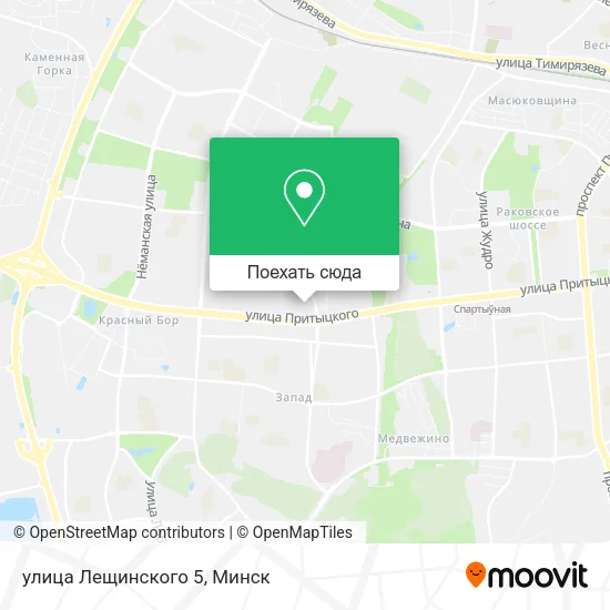 Карта улица Лещинского 5