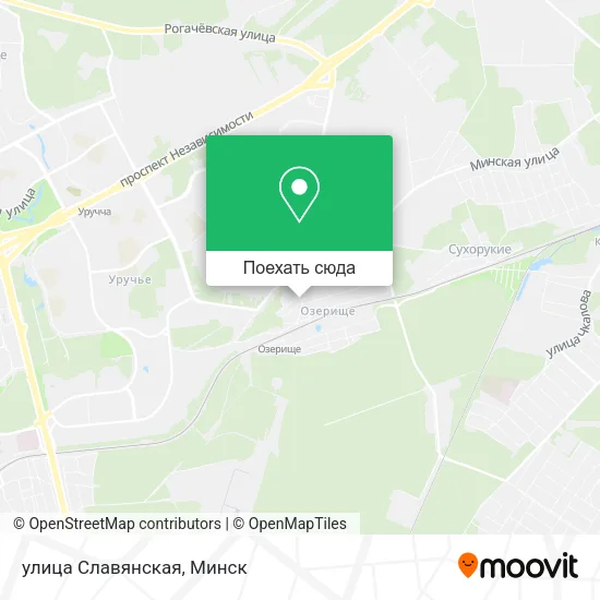 Карта улица Славянская