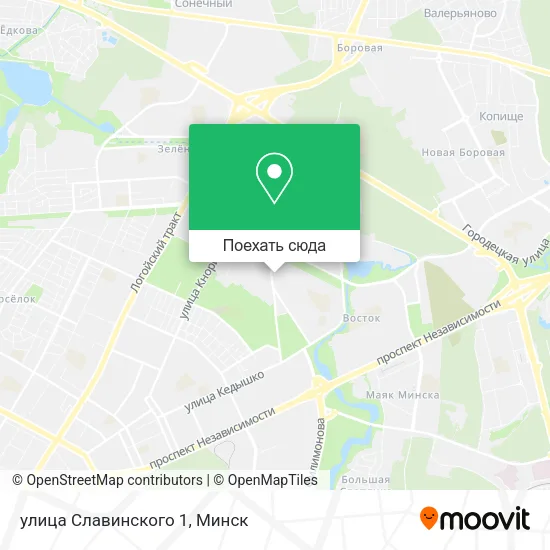 Карта улица Славинского 1