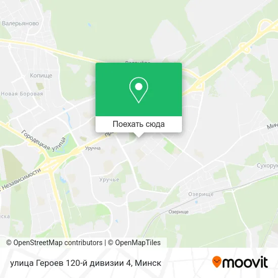 Карта улица Героев 120-й дивизии 4