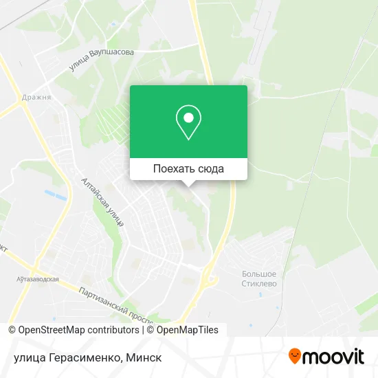 Карта улица Герасименко