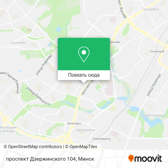 Карта проспект Дзержинского 104
