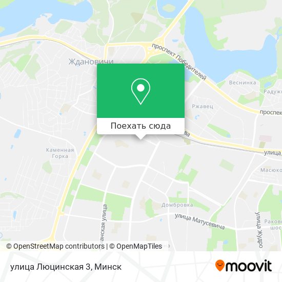 Карта улица Люцинская 3