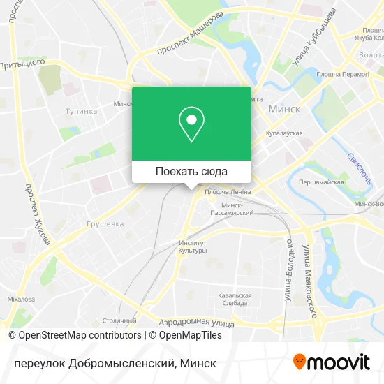 Карта переулок Добромысленский