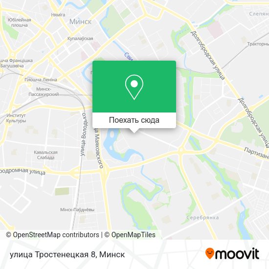 Карта улица Тростенецкая 8