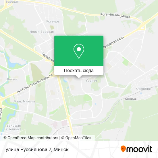 Карта улица Руссиянова 7