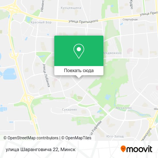 Карта улица Шаранговича 22