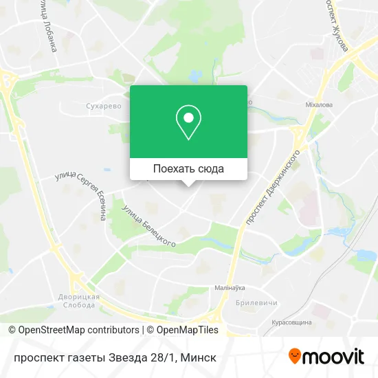 Карта проспект газеты Звезда 28/1