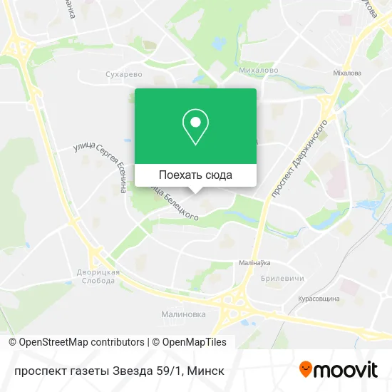 Карта проспект газеты Звезда 59/1