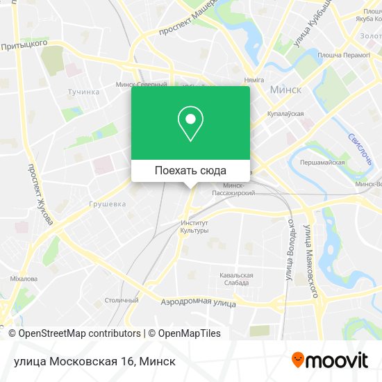 Карта улица Московская 16